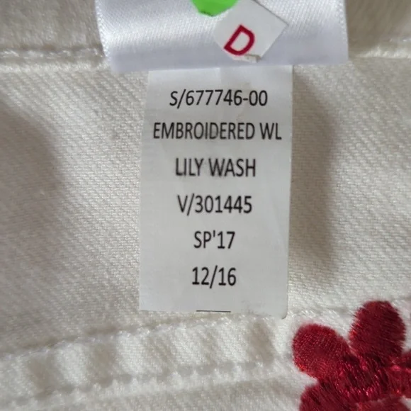 Banana Republic Wide Leg Embroidered Jeans - Picture 11 of 12